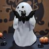 Cute Ghost Room Decor Halloween Figurine, Resin Statue, Creative Holding Decorative for Home Bat/Drink Tabletop Ornament Party, Trick or Treat