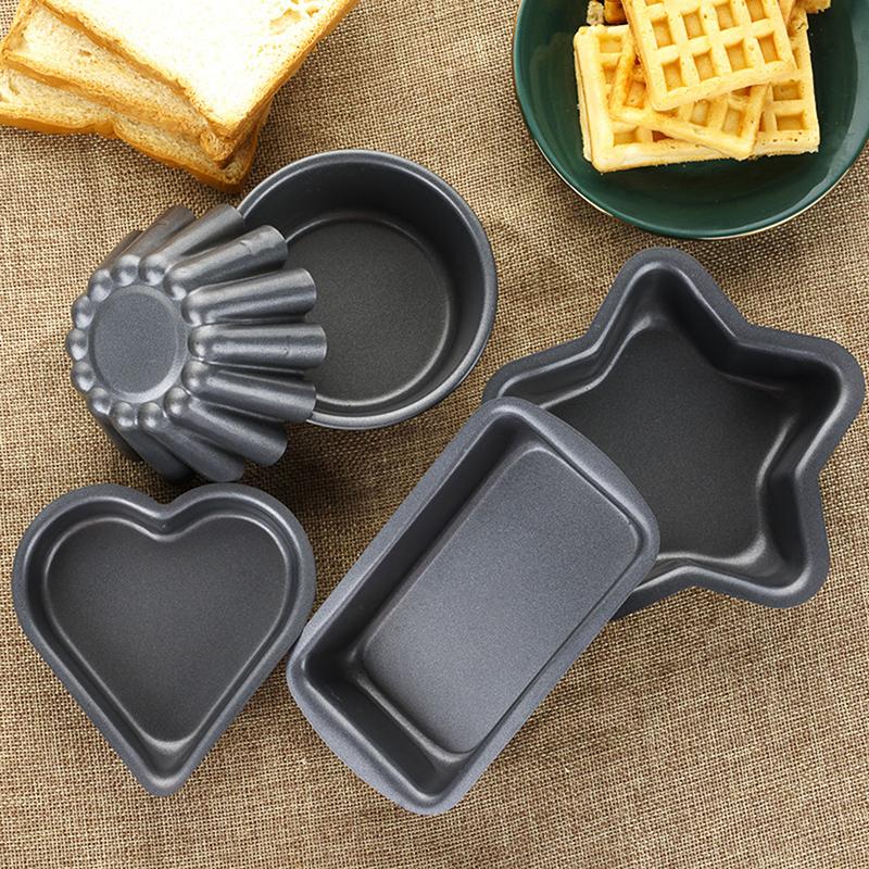 1 Piece Of Non Stick Carbon Steel Mold Baking Tray Heart-Shaped Shell Butterfly And Other Pancake Cake Bread Baking Tools