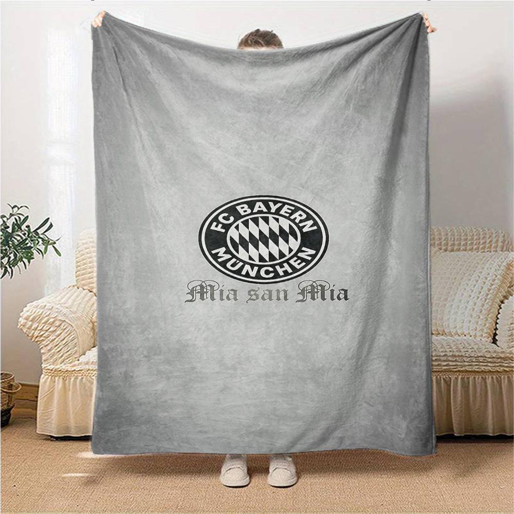 Bayern Munich Crest Blankets Flannel Printed Breathable Warm Throw Blanket for Home Office Bedspreads 0708a120