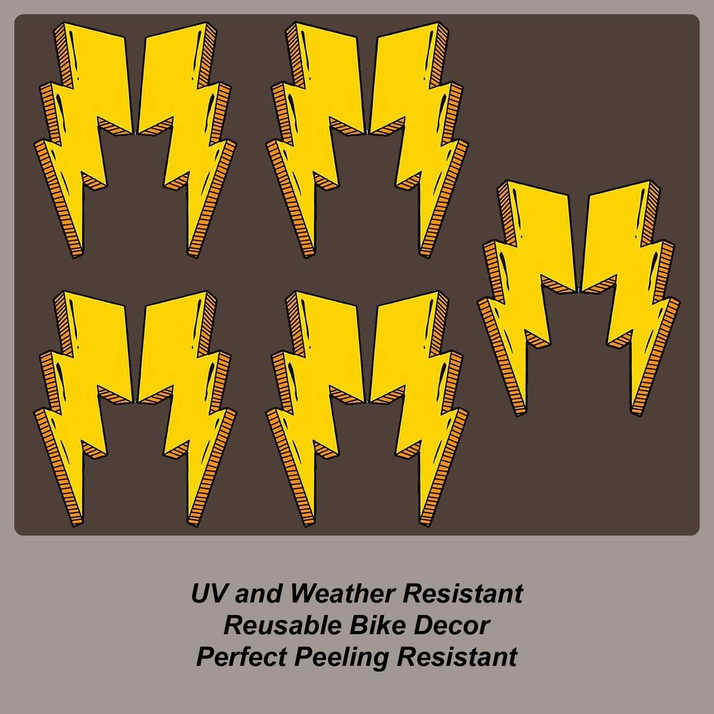 Motorcycle Decals 5-Piece Waterproof Motocross Cool Stickers Funny Decoration Decals For Adults Kids Teens Car Laptop Helmet