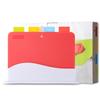 PP Plastic Cutting Board Set with Storage - 4 Piece, Multi-purpose for Kitchen, Fruit, and Food Prep
