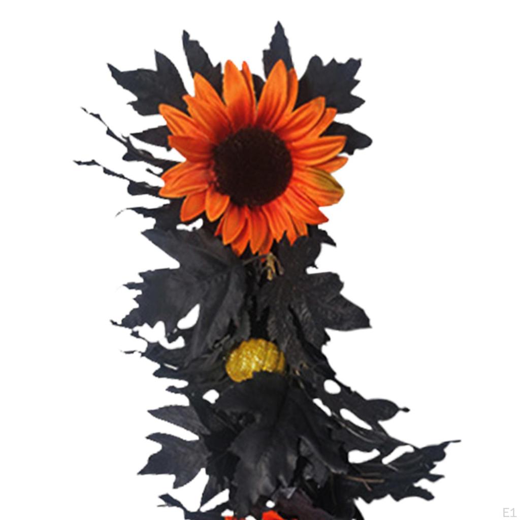 Kunstige vegghengende lønneblader Halloween-dekorasjoner