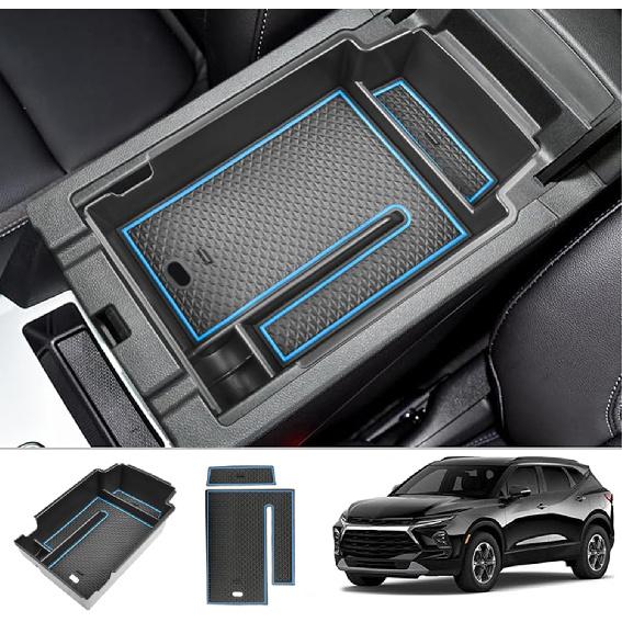 

Blazer 2024 compatible with Chevy Blazer 2019 2020 2021 2022 2023 2024 2025 Accessories Center Console Insert Tray Organizer Blazer 2025 Armrest