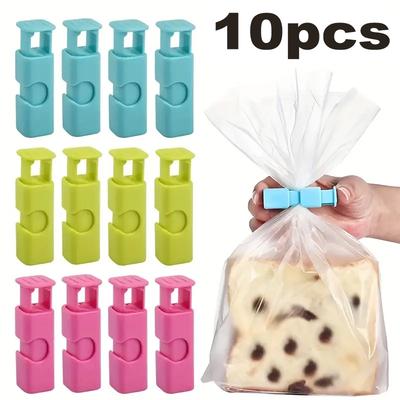 10 Pièces Pince de Scellage, Pince de Stockage Alimentaire, Pince pour Sac à Pain et Snacks, Outil de Scellage de Sac - Pince de Scellage Réutilisable pour Sac Alimentaire