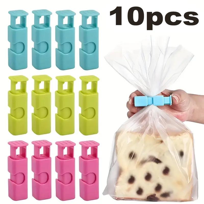 10Pcs Sealing Clip, Food Storage Clip, Bread Snack Bag Clip Bag Sealing Tool - Reusable Food Sealing Bag Clip