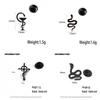 Symbol Culture Stainless Steel Brooch, Ancient Mythological Serpent Symbol Badge, Jewelry for Health and Guardianship.