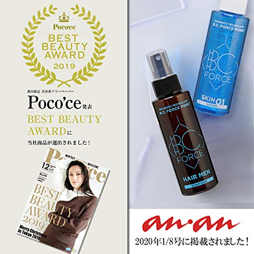 B.C.FORCE Terahertz Hair Care Lotion, Hair Spray for Men, Formulated with Adenosine for Scalp and Hair Growth, 120ml