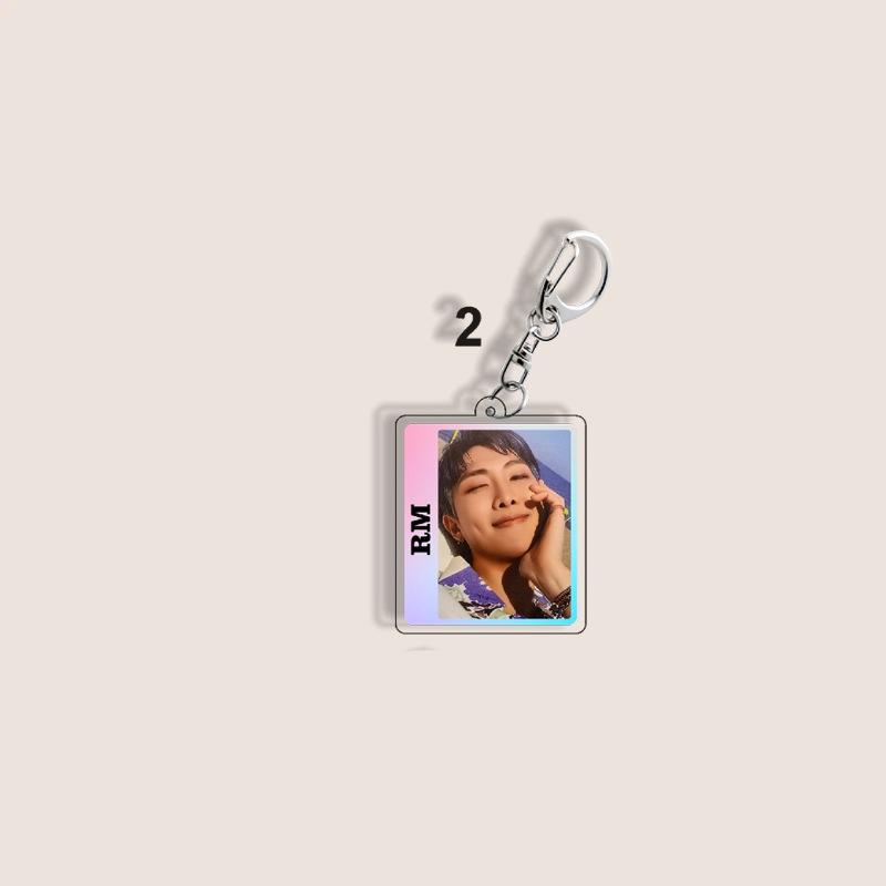 BTS Square Individual Member Keychains, Baby Pendants, Clothing Accessories, Wallet Charms, Celebrity Merchandise