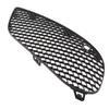 Black Front Bumper Fog Light Grille Cover Fog Lamp Bezel Trim Replacement for Mercedes Benz C Class
