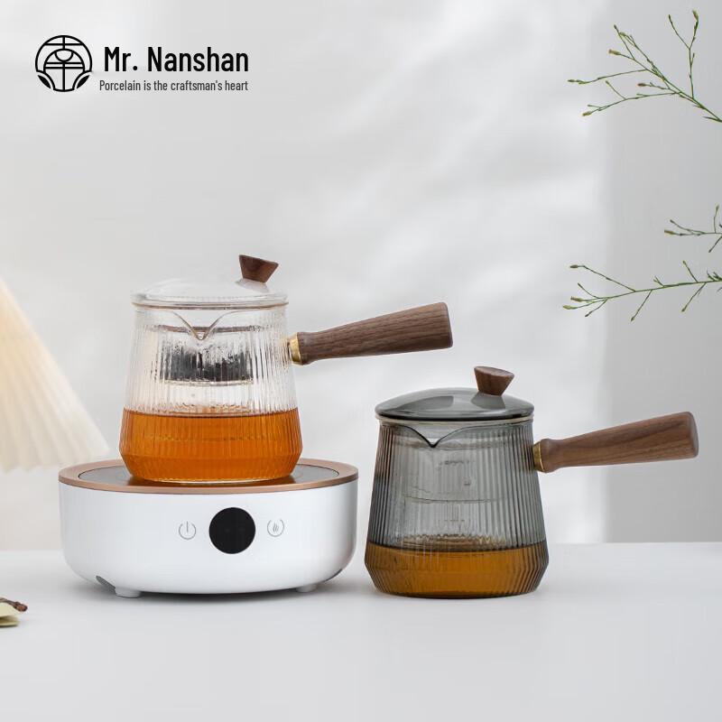 Glass Herbal Tea Kettle with Side Handle