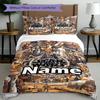 3-delige dekbedovertrekset (1*Dekbedovertrek + 2*Kussensloop, Zonder Vulling), Beddengoed Set met Gepersonaliseerde Naam en Star Wars Patroon, Home Slaapkamer Decoratie Cadeau