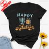 Happy Hanukkah Shirt Jewish Holiday Saying Religious for Printed Tshirt Tops Unisex High Quality Cotton Regular Short Sleeve