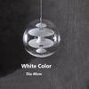 Modern Nordic Globe Ball LED Planet Pendant Light Danish Acrylic Hanging Lamp Living Room Dining Home Decor Suspension Lustre