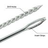 Tire Repair Kit, Steel Tire Repair Kit, Tire Repair Kit w/T-Handle Insert Tools, 4 Spare Probe Tool, And 1 L-Type Hex Tool