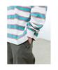 Saendeusaundeu (Unisex) Striped Long Sleeve T-Shirt Ivory