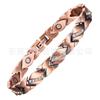Magnetic Copper Bracelet With Sparkling Zirconia Stones Geometric Cross Womens Fashion Jewelry