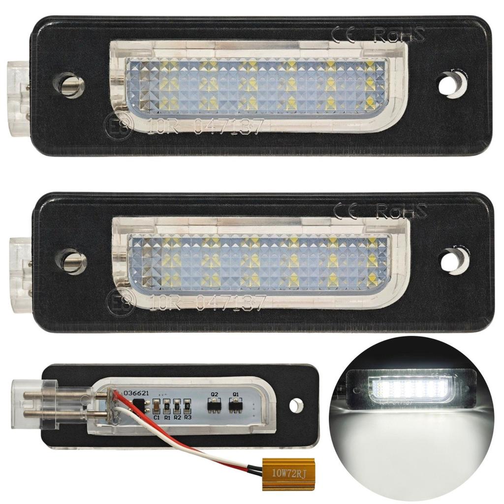 Luces LED de matrícula compatibles con BMW E32, E34, 650lm, 2 piezas Off-Road