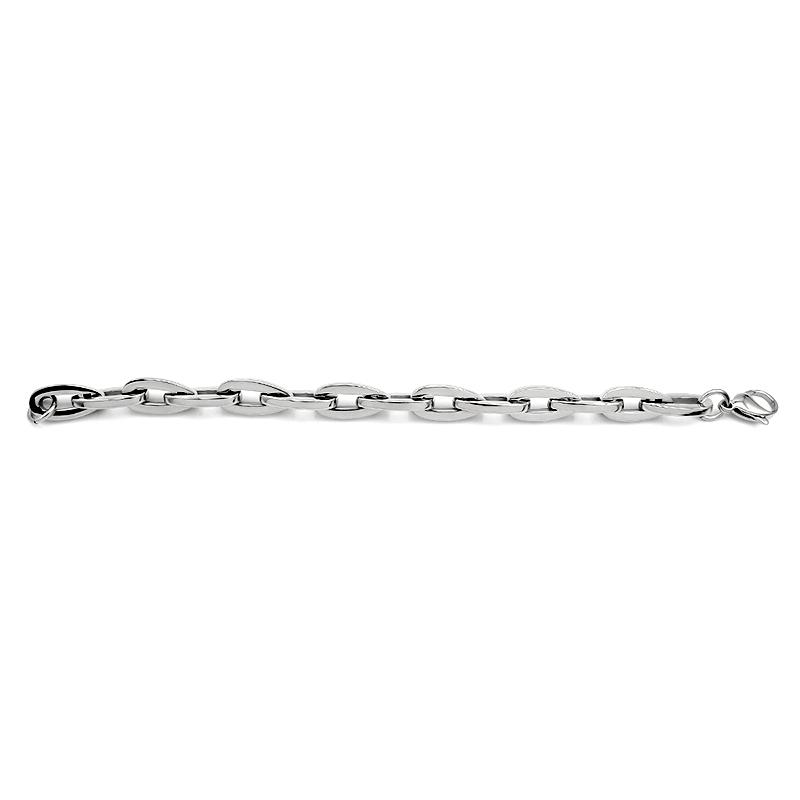 New Fashion Minimalist 18K Gold Plated Silver Stainless Steel Link Chain Necklace for Women Trendy Jewelry Wholesale