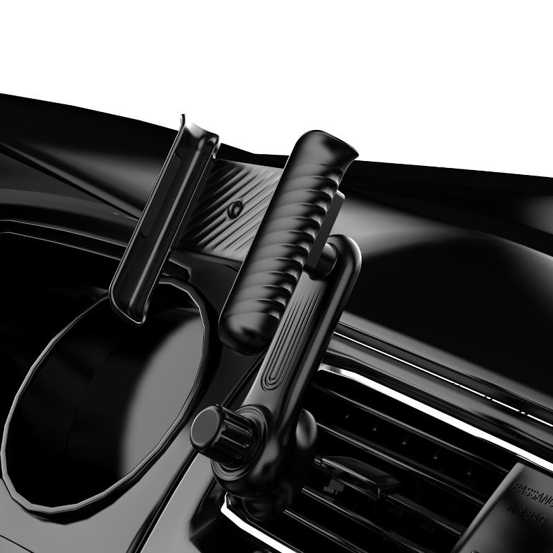 Refined Rod Base Car Phone Holder for Navigation - Universal Air Vent Mount