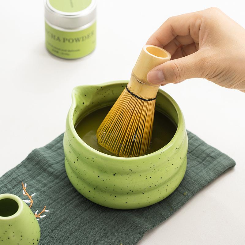 6pcs Matcha Green Tea Whisk Teaware Japanese Ceremony Bamboo Chasen Tea Tool Tea Brush Exquisite Matcha Kit for Teaset