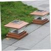 Solar Powered Garden Light Pillar Light Outdoor Decorative Lamp for Courtyard