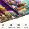 1Pc Easter Egg Print Flannel Blanket, High Quality Comfortable for All Seasons, Home Decor, Warmth and Comfort, Perfect for Christmas Gifts
