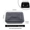 ZISIZ 1000ml Disposable Compartment Meal Container