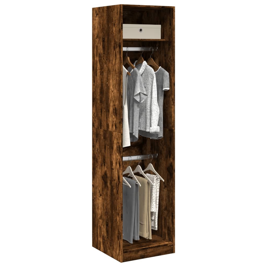 Wardrobe Smoked Oak 50 x 50 x 200 cm Engineered Wood