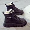 velvet high-top women's shoes winter warm snow boots women's Martin boots new thick-soled winter cotton shoes women's boots