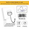 Big Size Transparent Wall Hooks for Hanging – Heavy Duty Stainless Steel Adhesive Hooks for Bathroom, Kitchen, Towel, Utensils & Keys – Waterproof