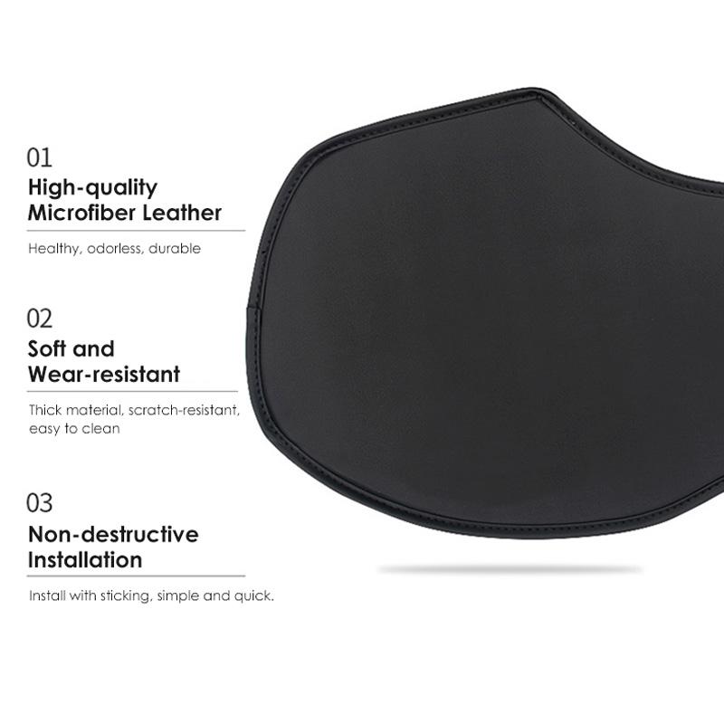 Futhope Car Central Control Side Defense Kick Pad For Tesla Model 3 -23 Protective Foot Interior Accessories Decoration Trim