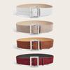 Trendy Suede Leather Wide Belt Luxury Design Business Waist Strap Trouser Dress Belts  Gifts