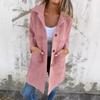 YYFS Damesmode Casual Effen Kleur Print Herfst Winter Lange Mouw POLO Hals Jassen & Jassen