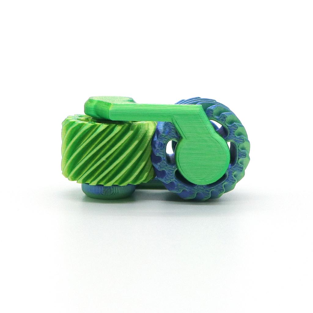 1pc 3D printed fingertip gear decompression toy mini spinning top, a holiday gift.