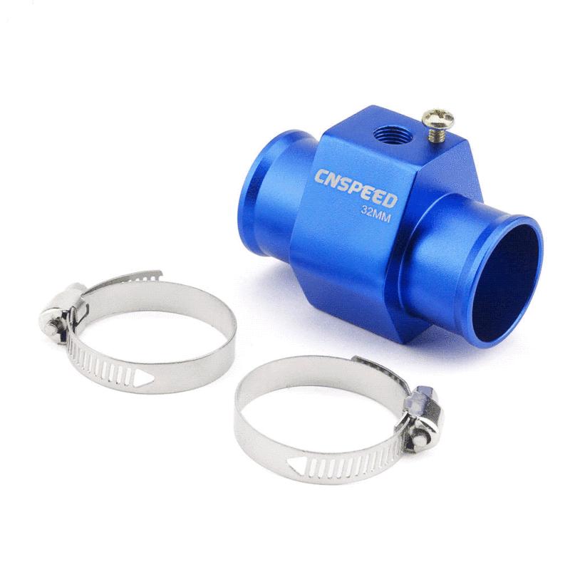 CNSPEED 2'' 52MM Car Digital Blue Led Water Temperature Gauge 40-150 Celsius With Water Temp Joint Pipe Sensor Adapter 1/8NPT