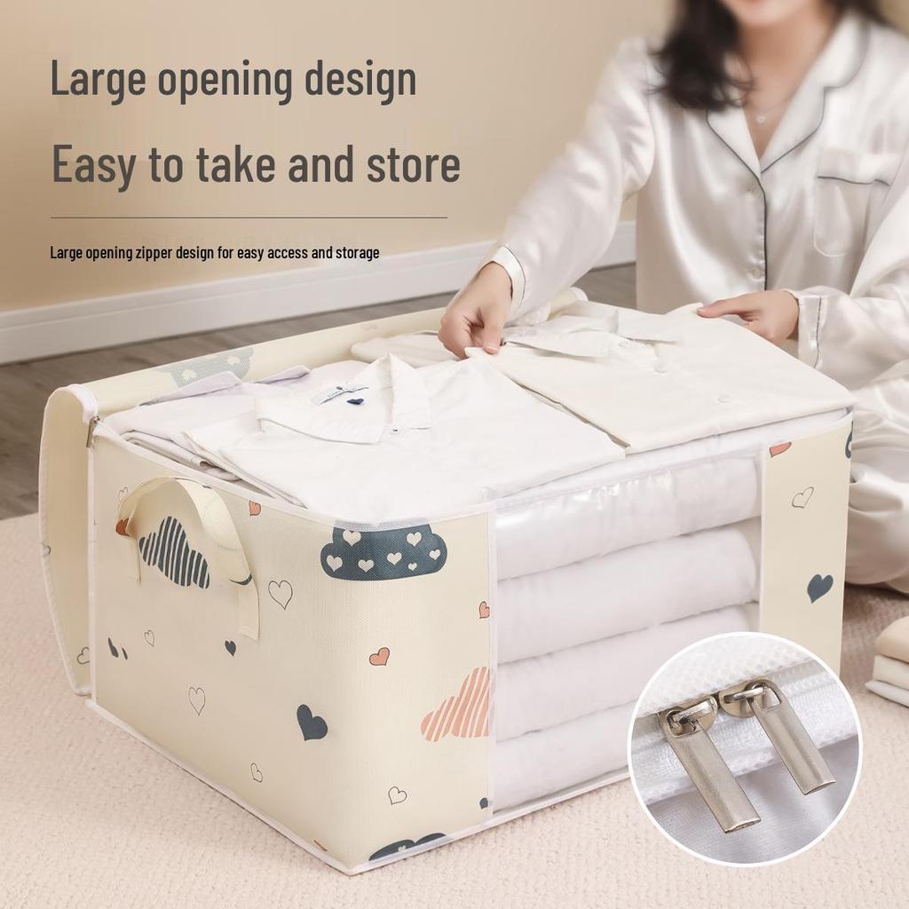 Extra Large Dustproof Quilt and Clothing Storage Bag with Handle