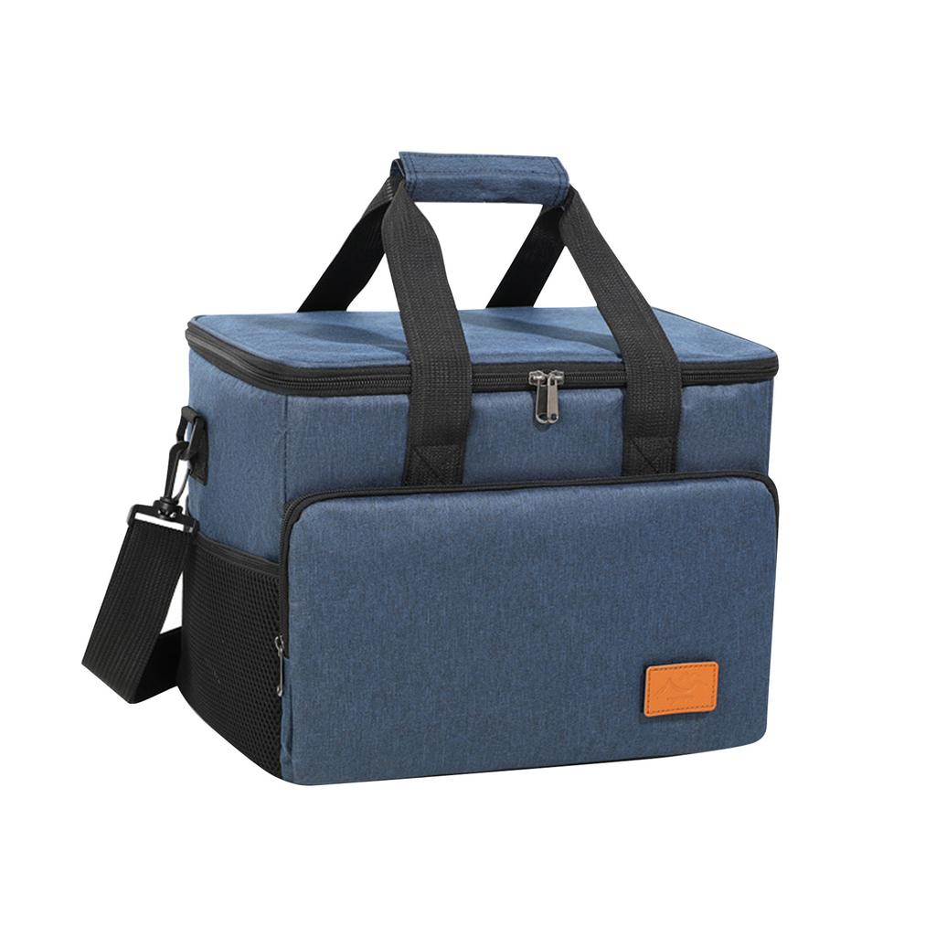 קופסת אוכל מבודדת לגברים ולנשים - תיק צידני אטום לדליפות עם 4 כיסים, רצועה מתכווננת, מושלם לעבודה, נסיעות ופיקניקים