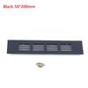 Aluminum Alloy Ventilation Grilles Rectangular Air Vent Cover Heat Dissipation Vent Panel For Wardrobe Cabinet Furniture Door
