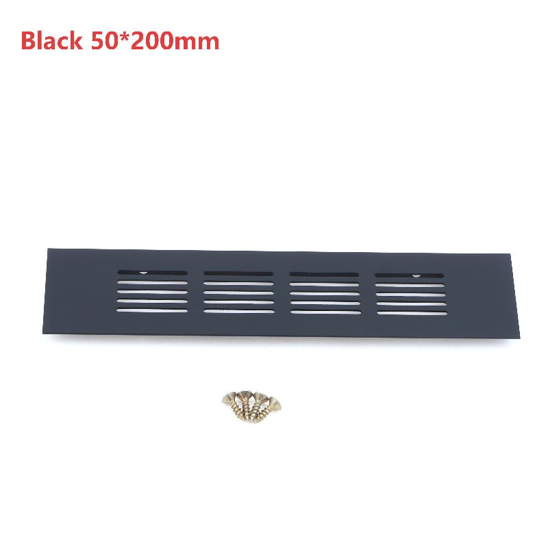 Aluminum Alloy Ventilation Grilles Rectangular Air Vent Cover Heat Dissipation Vent Panel For Wardrobe Cabinet Furniture Door