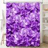 Purple Hydrangea Shower Curtain Wall Decor Bathroom Accessories Home Textiles