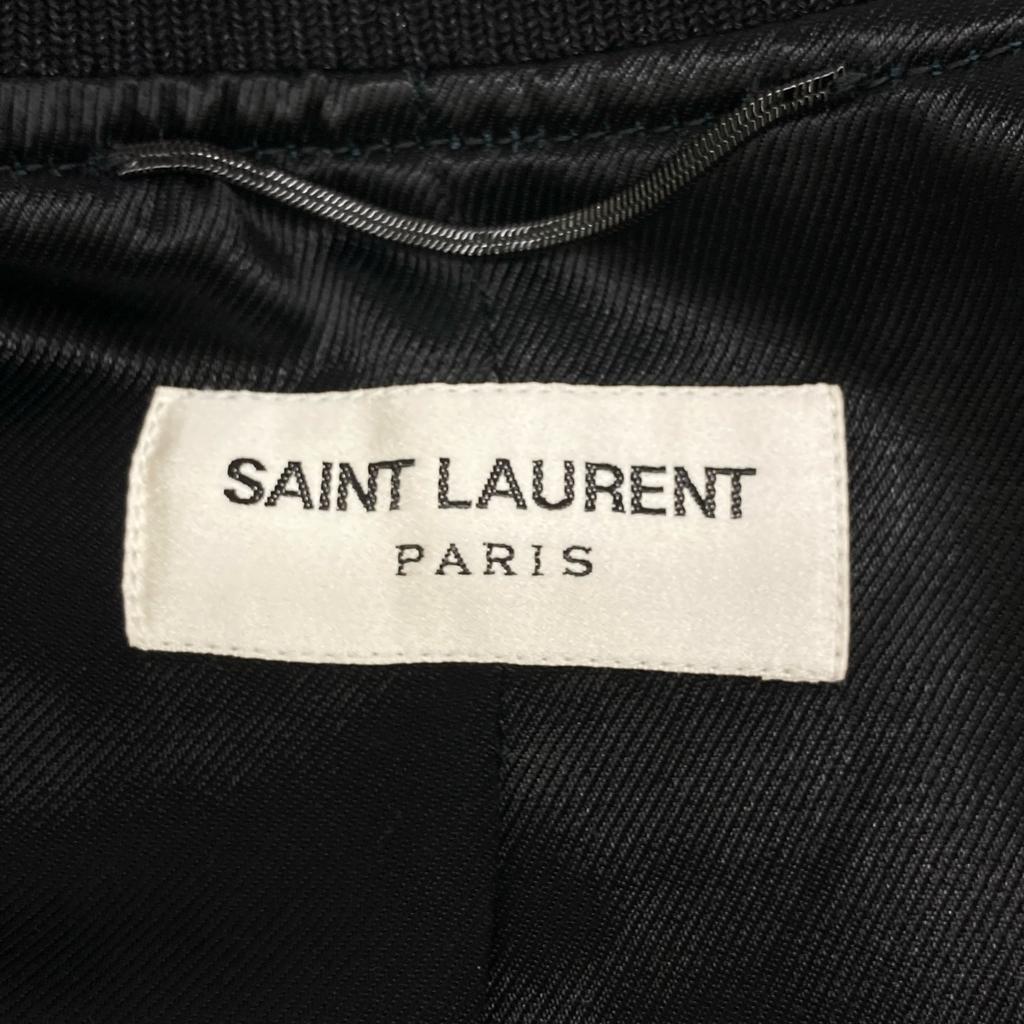 SAINT LAURENT PARIS 16AW EDIUM Palladium Sequin Teddy Jacket Jacket 44 blackUsed