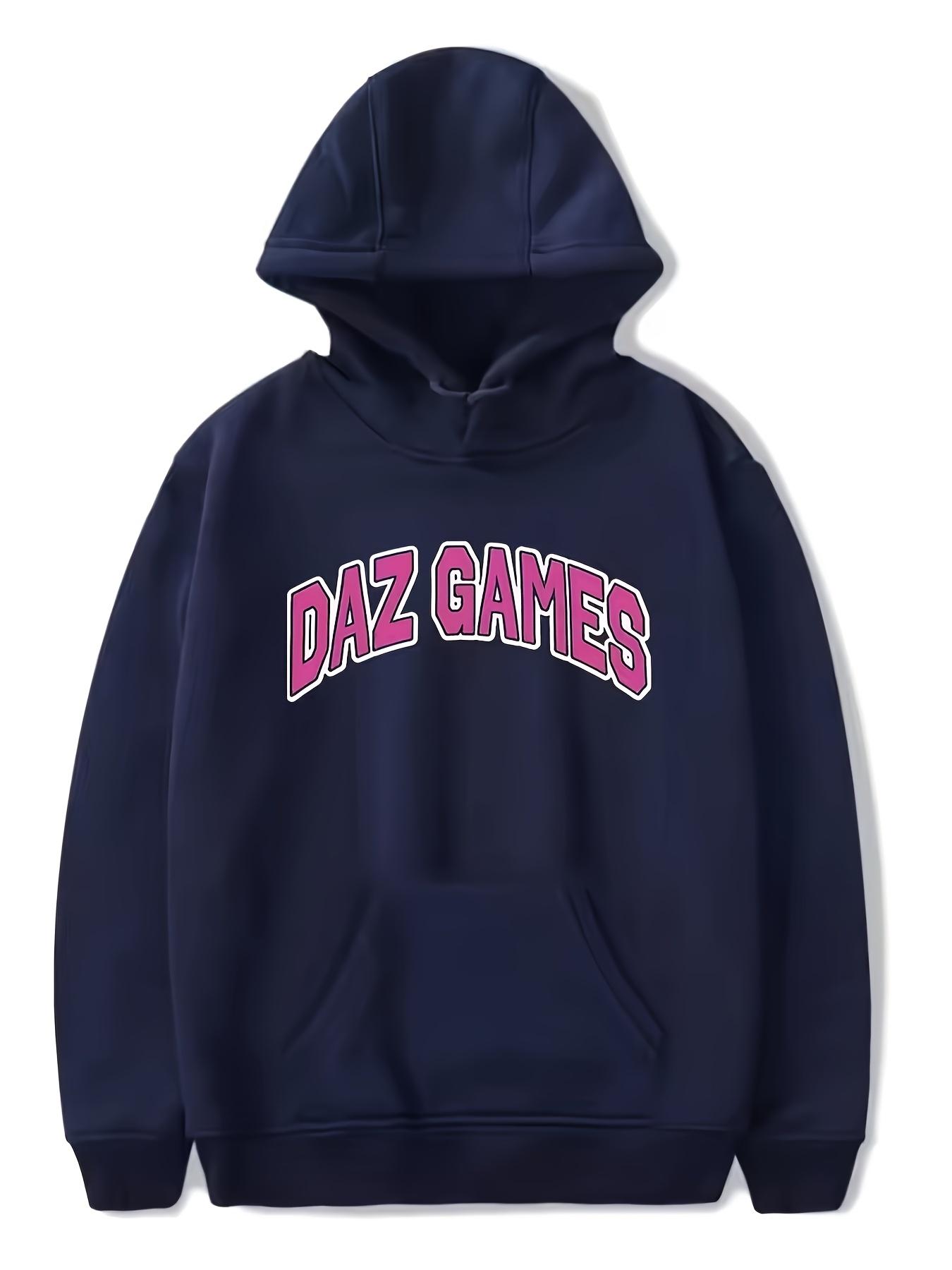 

Daz Games Casual Polyester Pullover with Drawstring Hot Stamping and Relaxed Fit for Men and Women Sweater Hoodie 3XL