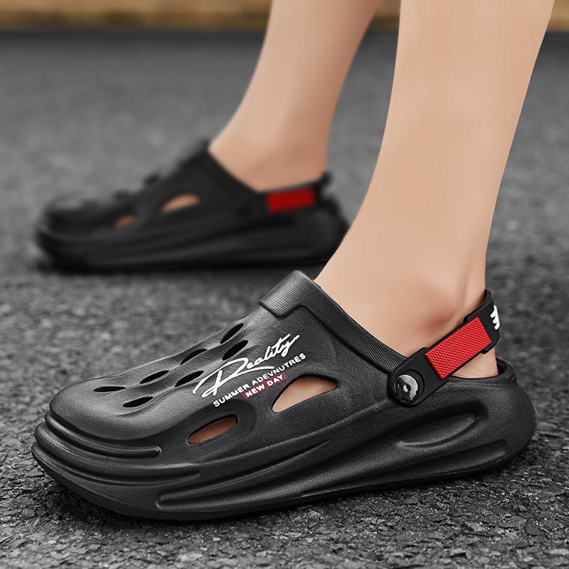 Summer Slippers For Men Fashion Outdoor Garden Clogs Couple Casual Shoes Fashion Luxury Sandals Comfort Home Soft Slippers 40-45