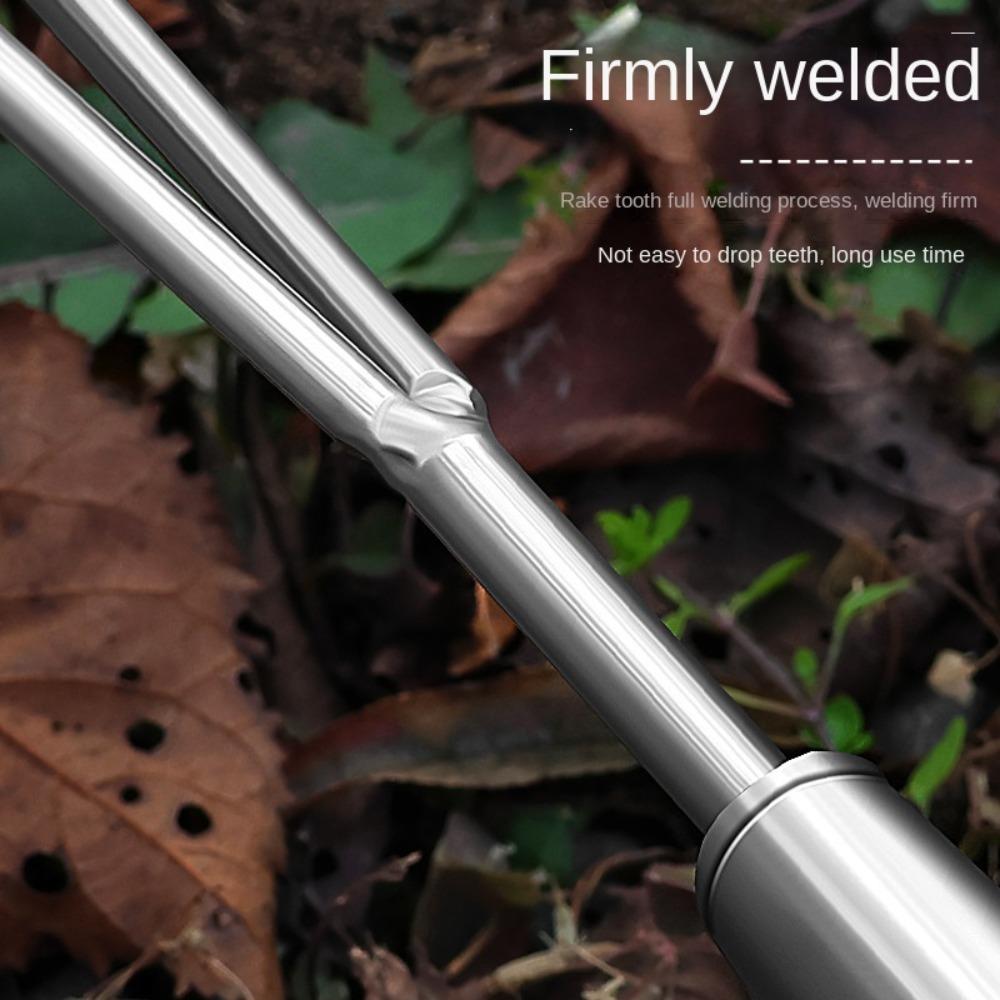 Ulepszona stal nierdzewna do wyrywania chwastów Kute grabie ogrodowe do spulchniania gleby i usuwania chwastów