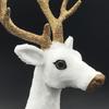 Christmas Deer Figurines,Deer Animal Model,Realistic Reindeer Figurines with Glittered Antler and Feet Centerpieces