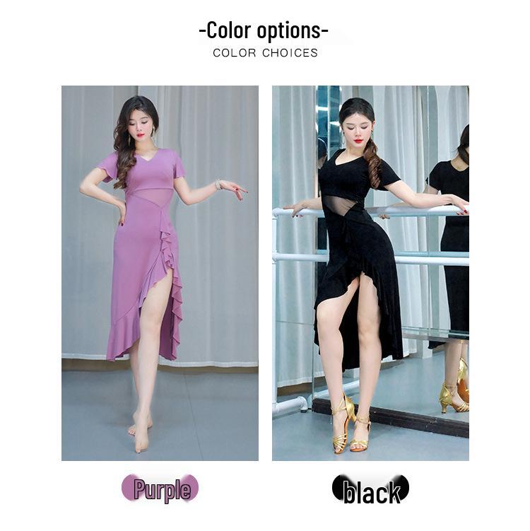 Taniec Brzucha 2025 Seksowna Sukienka z Krótkim Rękawem - Orientalny Kostium Sceniczny dla Dorosłych