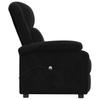 Electric Recliner Chair Black Velvet