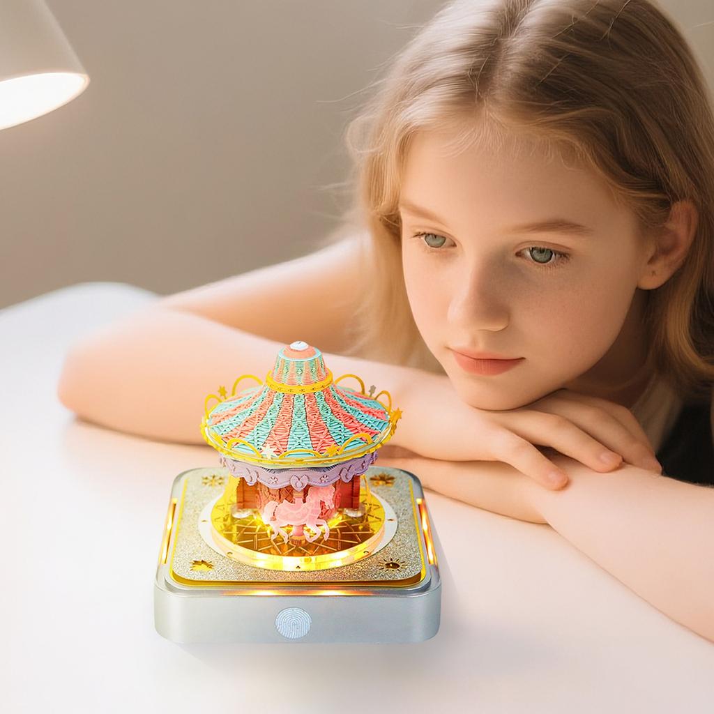 3D Art Calendar Clock Calendar Carousel Notepad Tear Paper Carving Notes