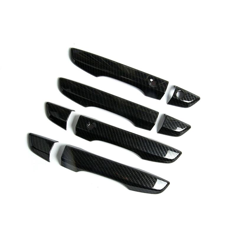 Pentru Honda pentru Civic 10th 2016 2017 2018 Huse pentru mânerele ușilor exterioare ale mașinii Trim capac de prindere cromat/fibră de carbon