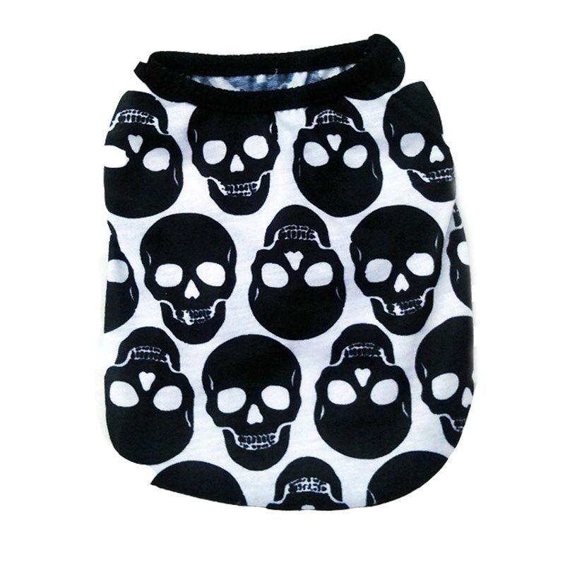 Premium Quality Halloween Pet Vest For Dogs With Stylish Skull Patterns